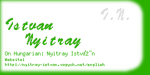 istvan nyitray business card